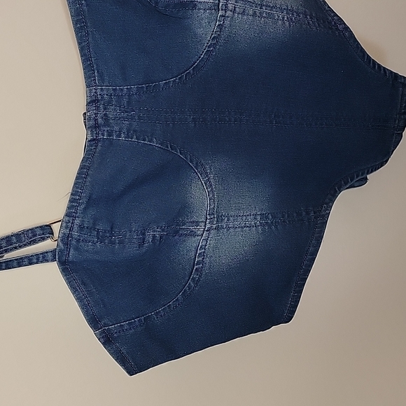 Denim Bustier Style Top - Picture 3 of 10